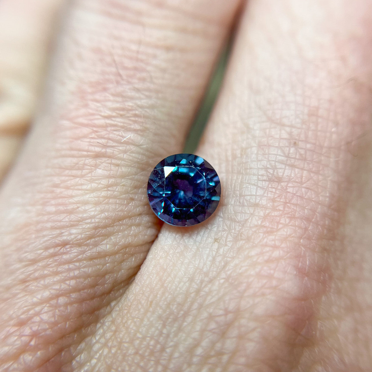 7mm Round Cut Lab Grown Alexandrite