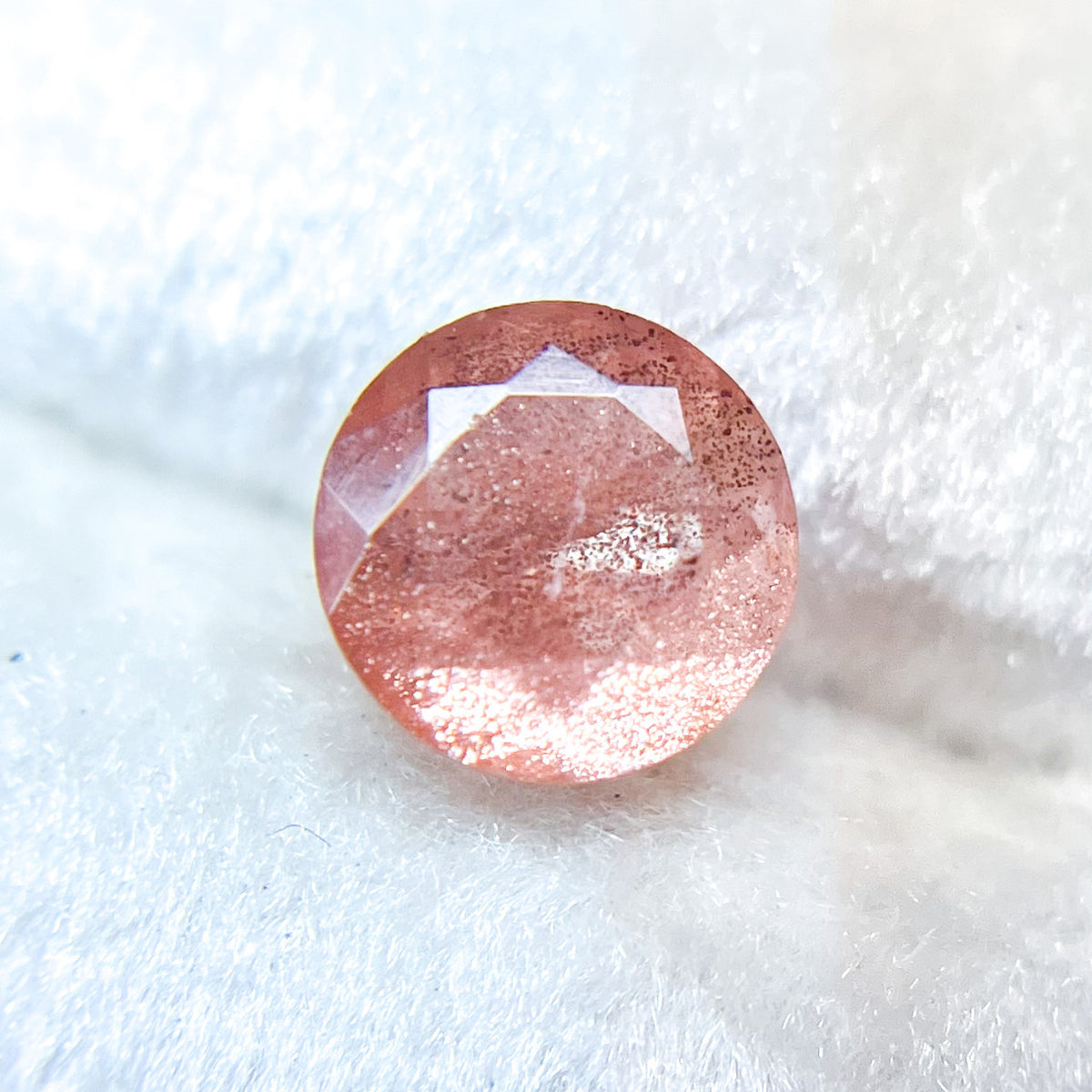 Round Medium Pink Sun-kissed Oregon Sunstone