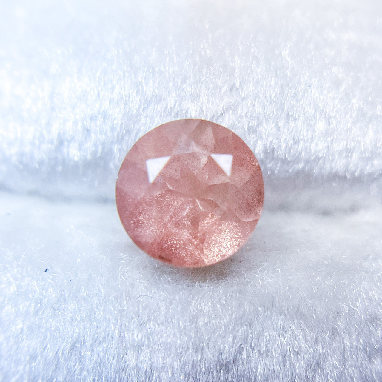 Light Pink Oregon Sunstone with Copper Shimmer