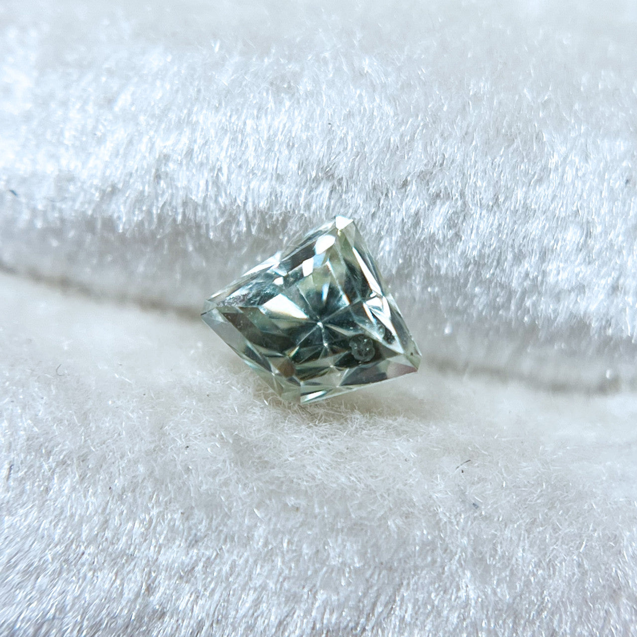 Light Green Radiant Cut Montana Sapphire by John Dyer