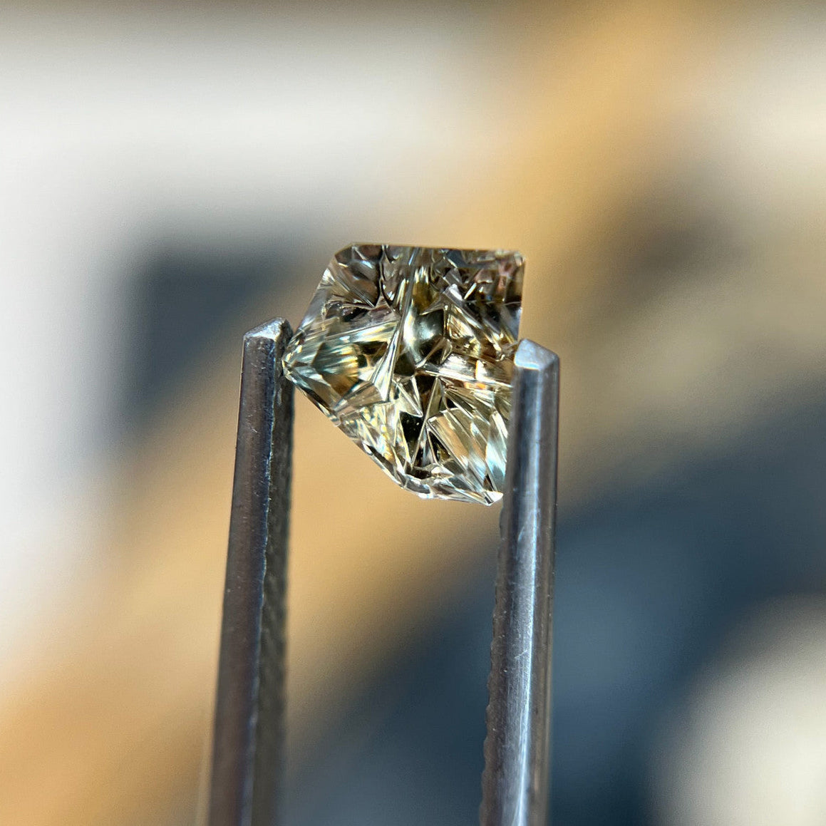 Golden Yellow Montana Sapphire Freeform Dreamscape™ Cut by John Dyer