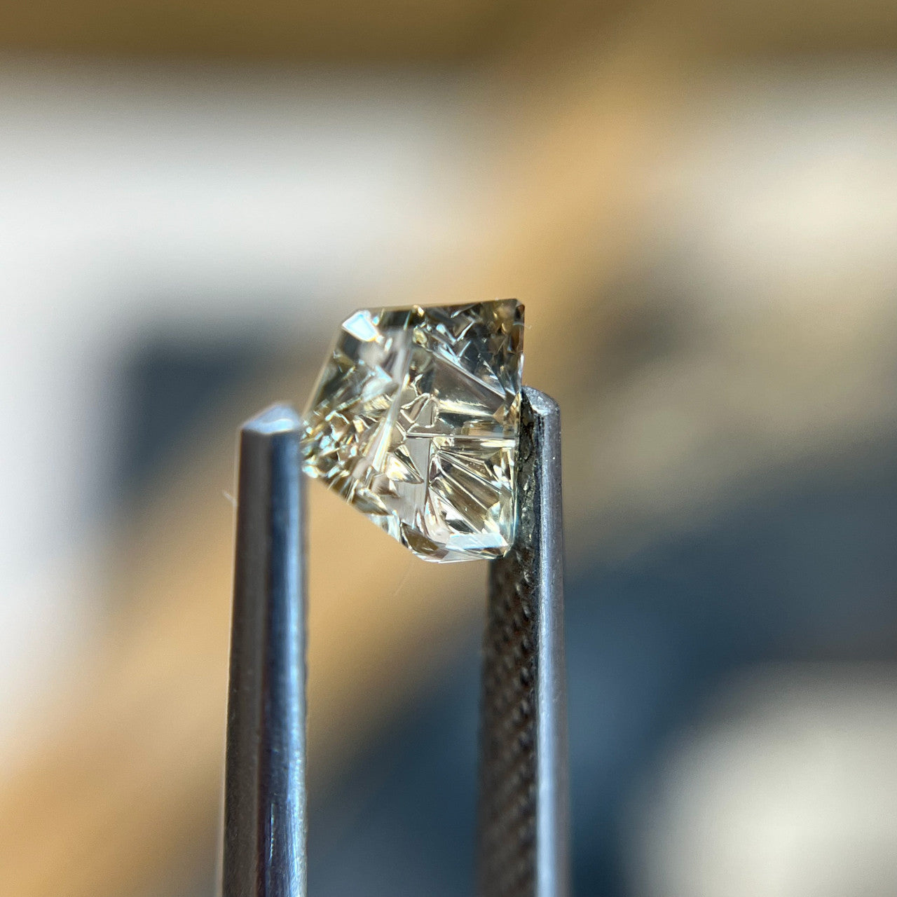 Golden Yellow Montana Sapphire Freeform Dreamscape™ Cut by John Dyer