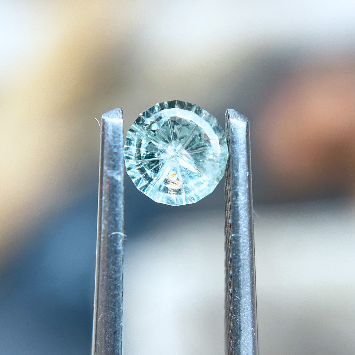 Icy Blue Montana Sapphire StarBrite™ Cut by John Dyer