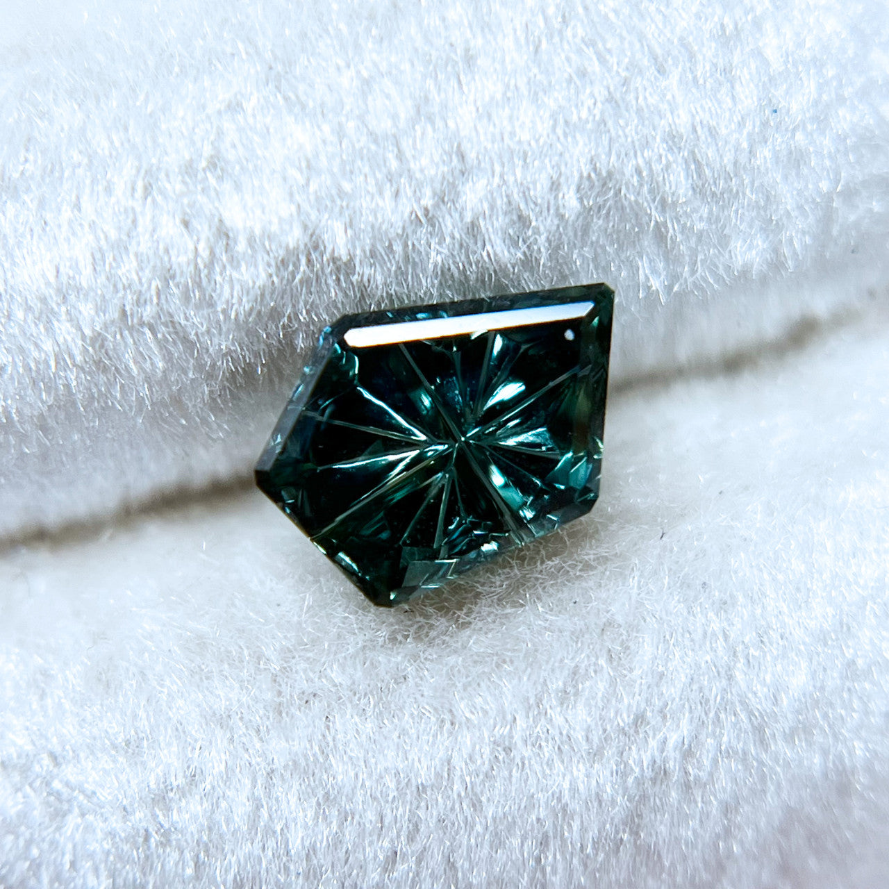 Green Blue Parti Color Australian Freeform Sapphire StarBrite™ Cut by  John Dyer