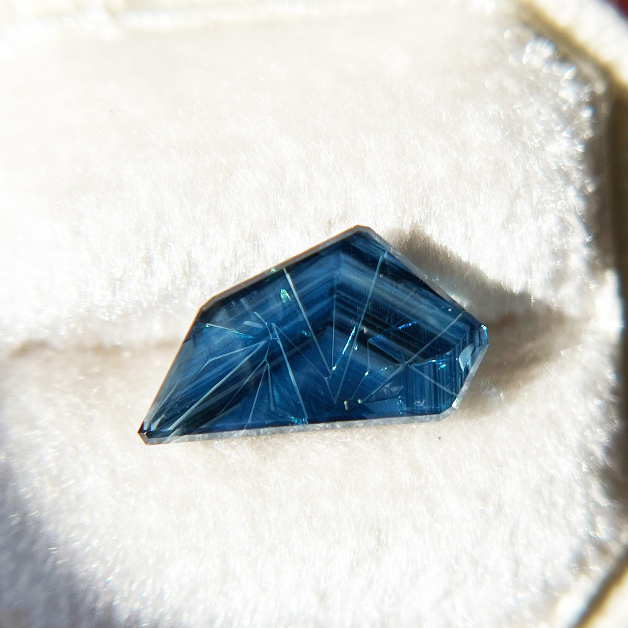 Blue Australian Sapphire Freeform Dreamscape™ Cut by  John Dyer