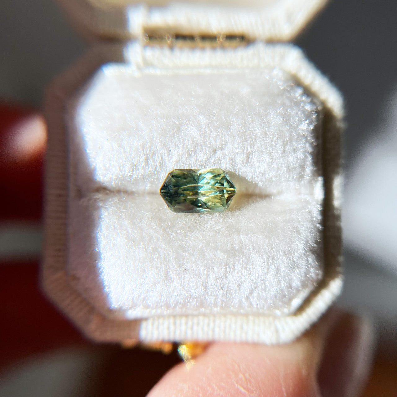 Green Elongated Hexagon Australian Sapphire Regal Radiant™ Cut by  John Dyer