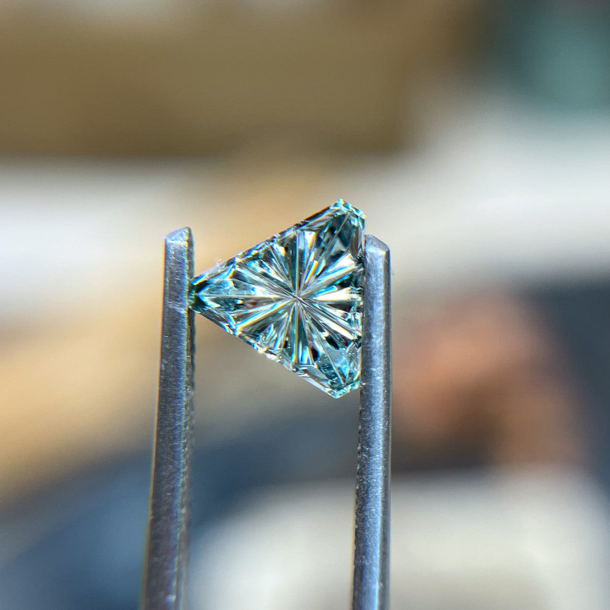 Light Blue Montana Sapphire StarBrite™ Cut by John Dyer