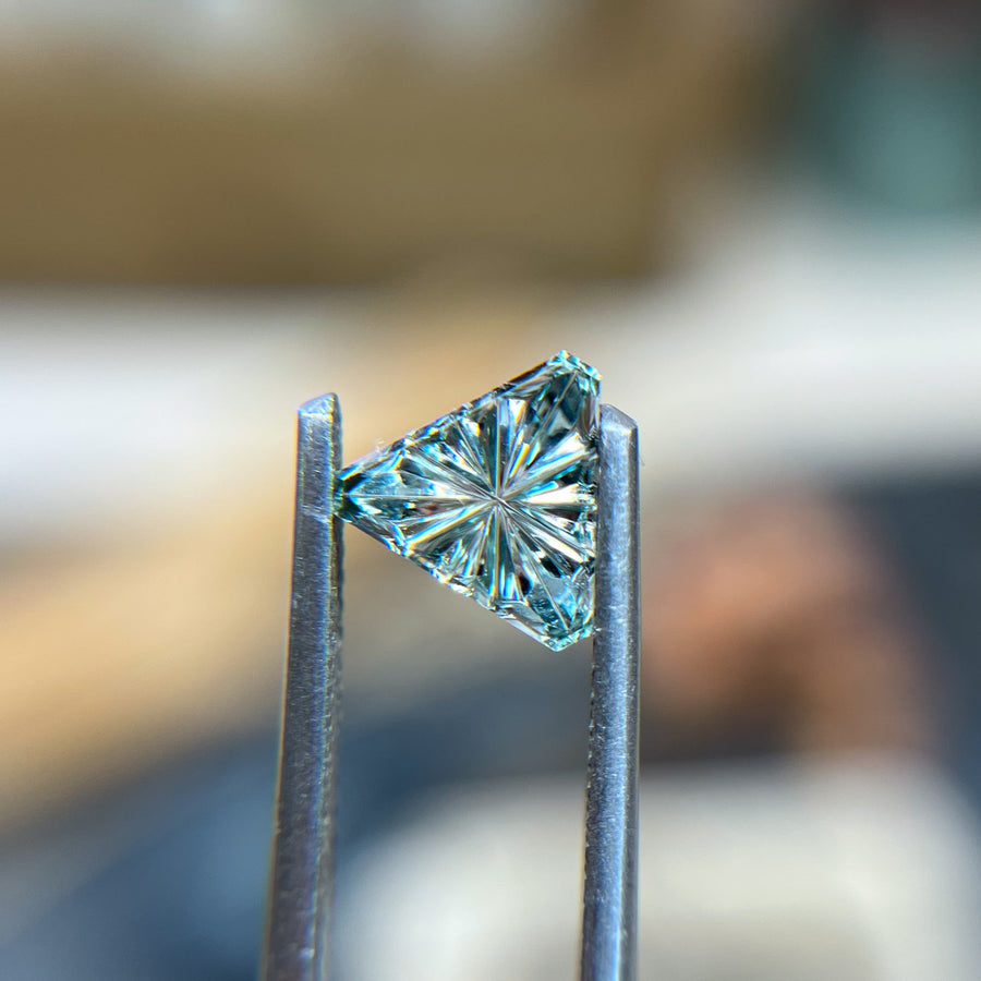 Light Blue Montana Sapphire StarBrite™ Cut by John Dyer