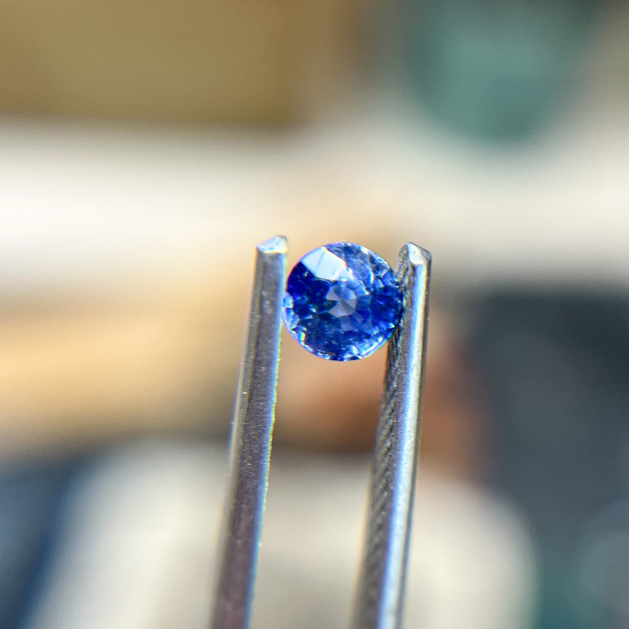 Vibrant Light Blue Violet Sapphire