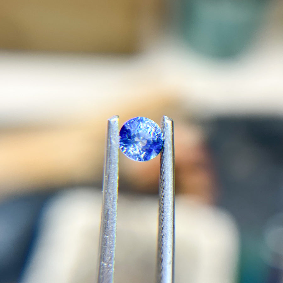Vibrant Light Blue Violet Sapphire