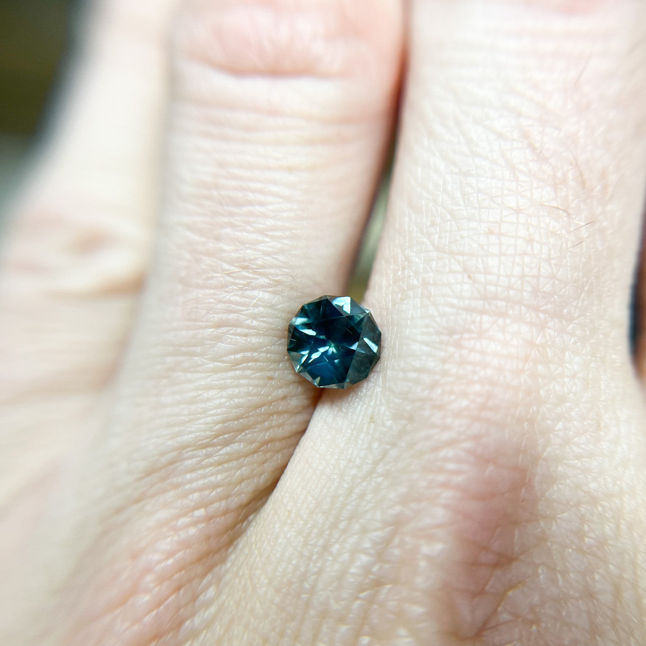 Star Cut Deep Teal Montana Sapphire by Jenna Sloane