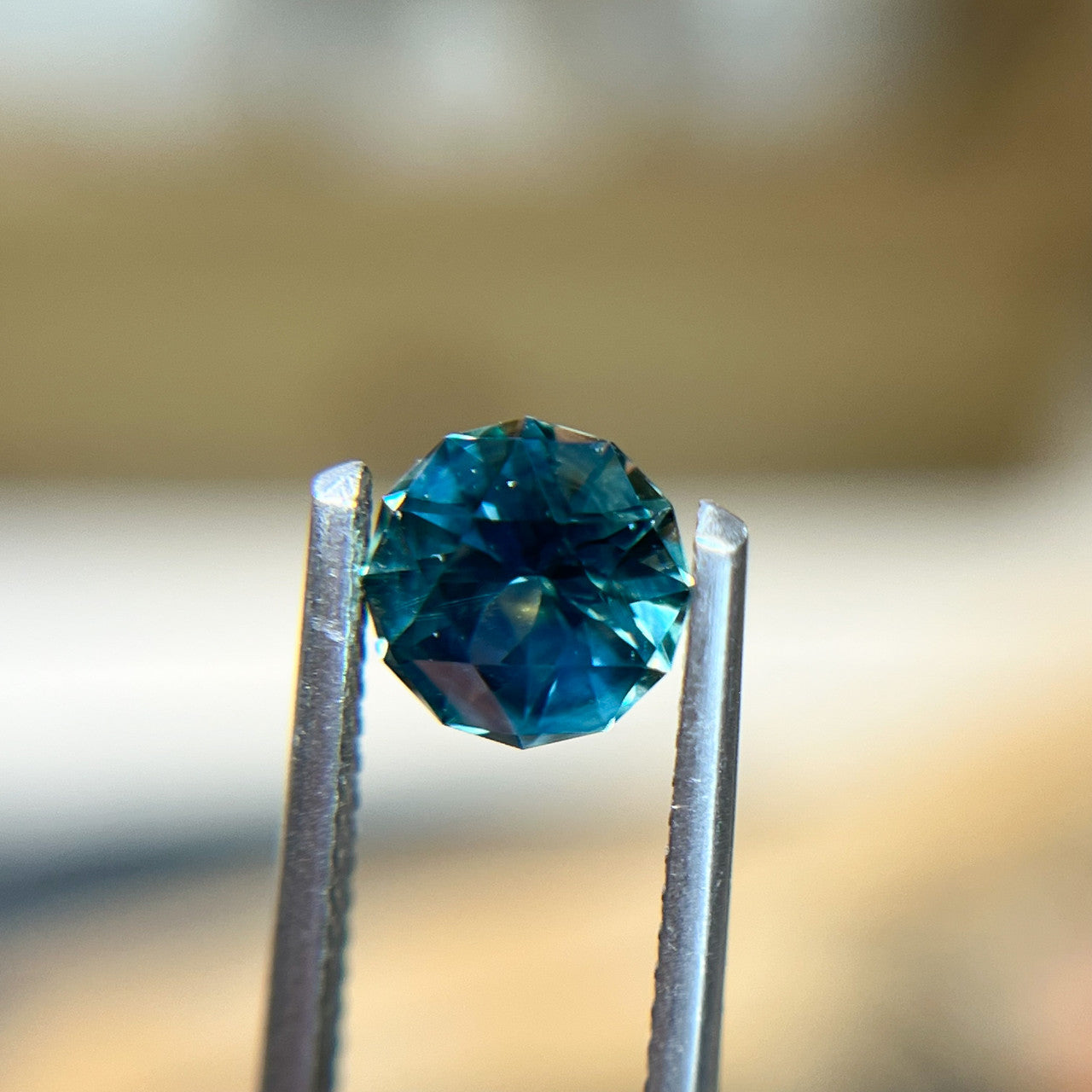 Star Cut Deep Teal Montana Sapphire by Jenna Sloane