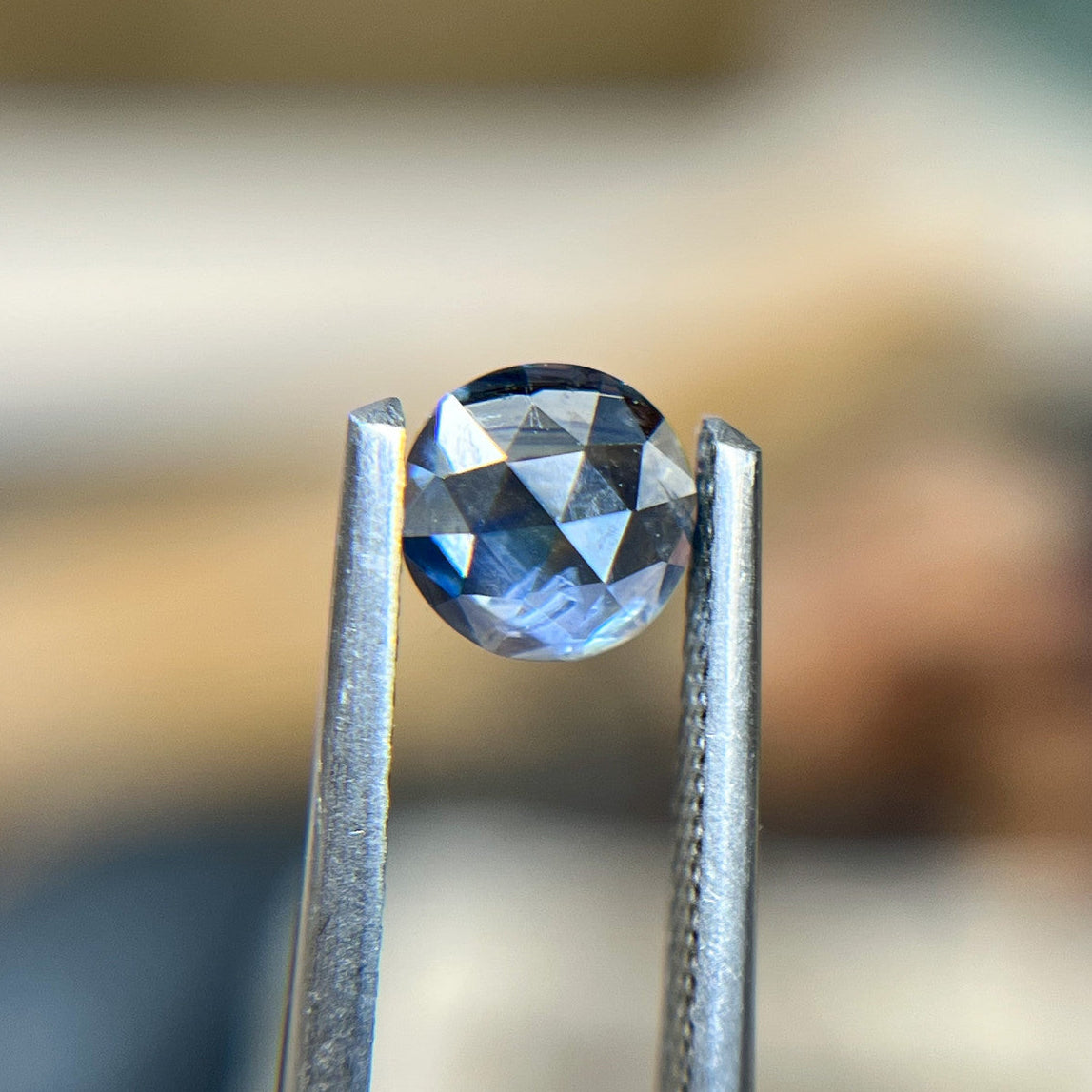 Rose Cut Blue Montana Sapphire