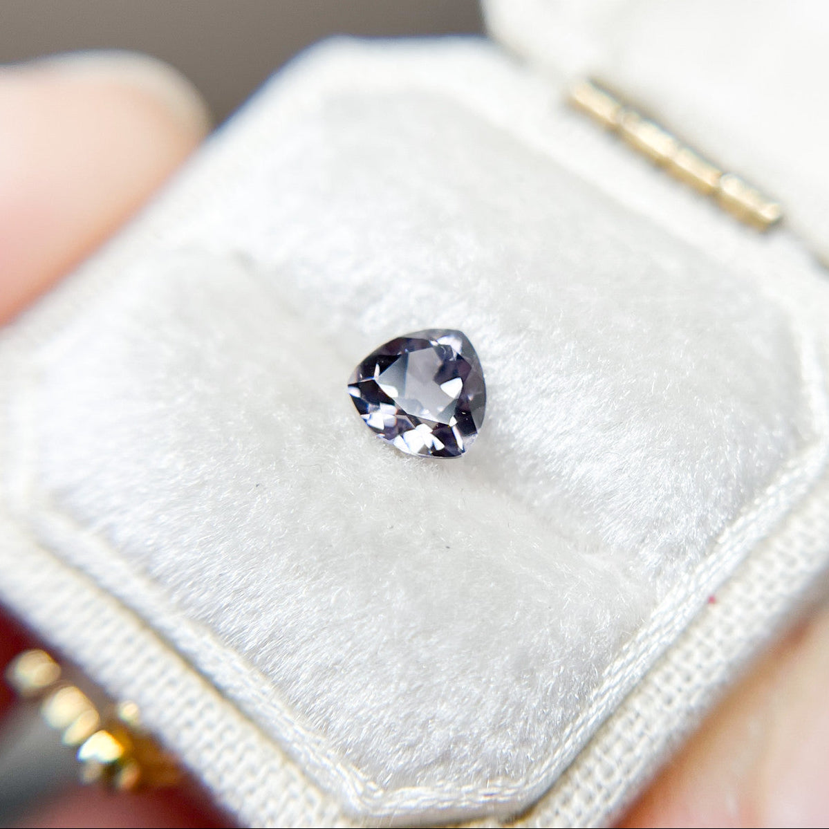 Lavender Trillion Cut Spinel