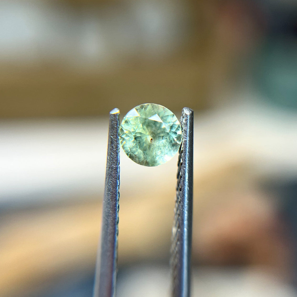 Pale Green Blue Montana Sapphire