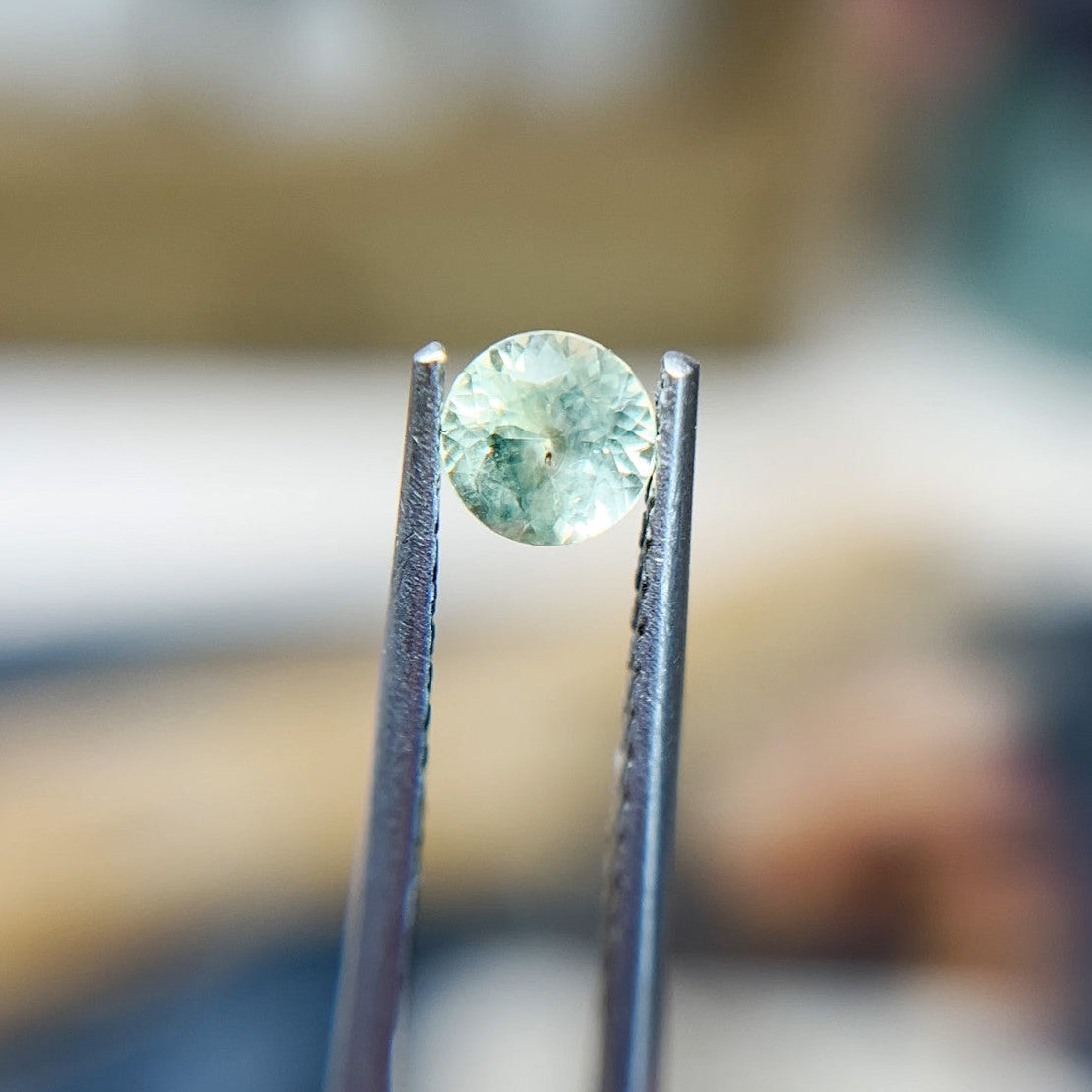 Pale Green Blue Montana Sapphire