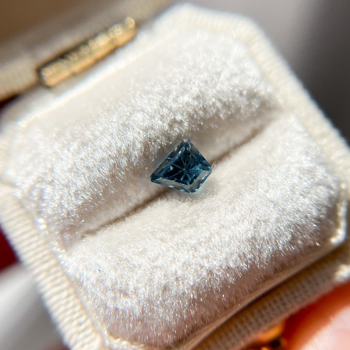 Bright Blue Sapphire Freeform  Starbrite™ Cut by John Dyer