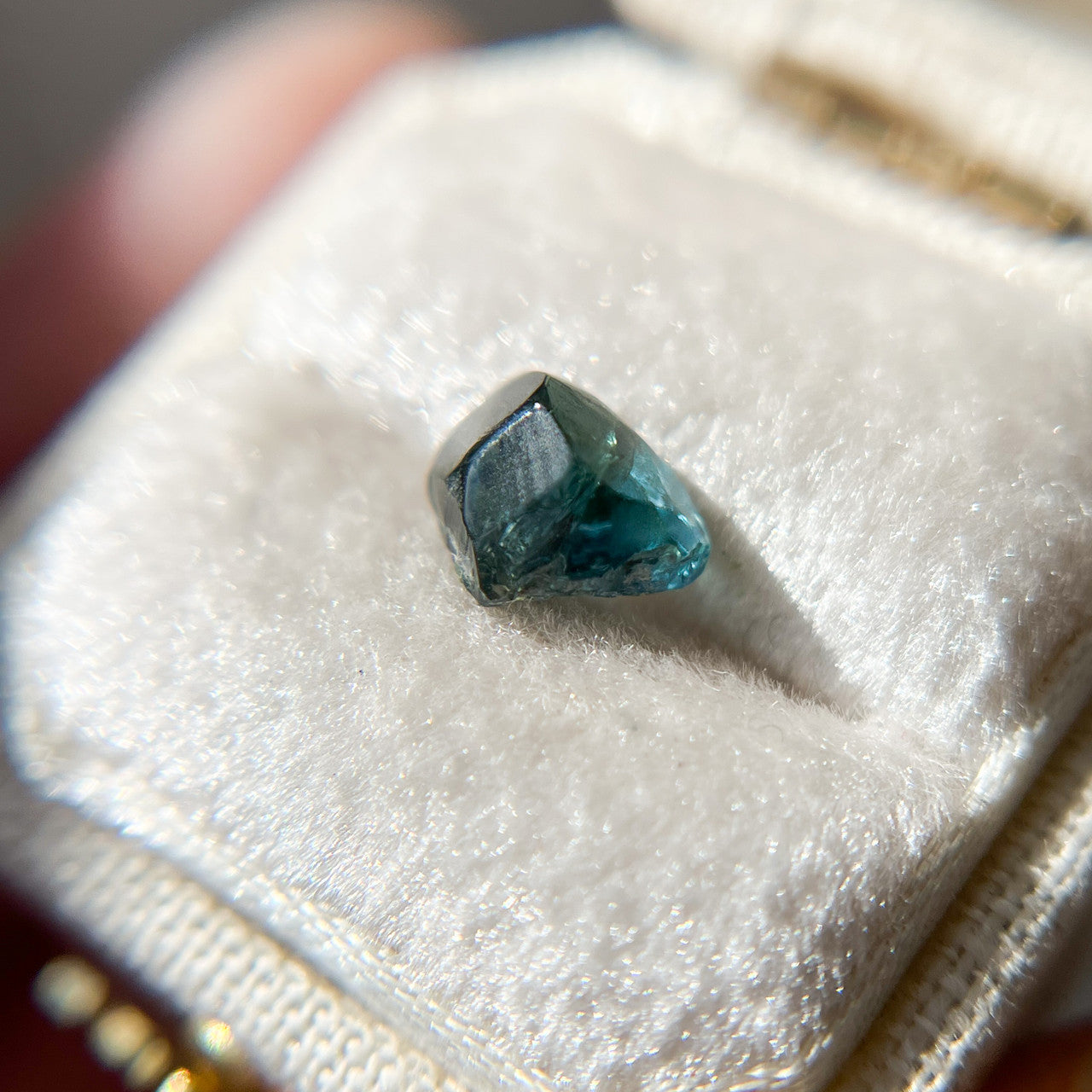 Organically Faceted Blue Sapphire