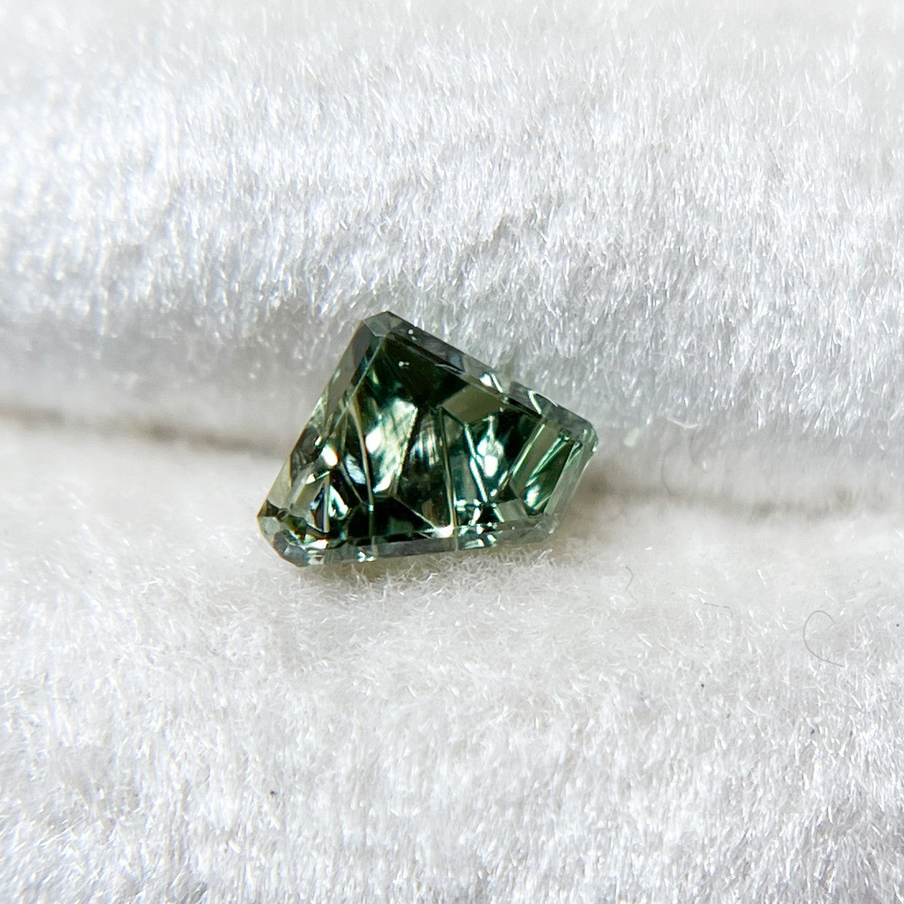 Light Teal Blue Montana Sapphire Freeform Dreamscape™ Cut by John Dyer