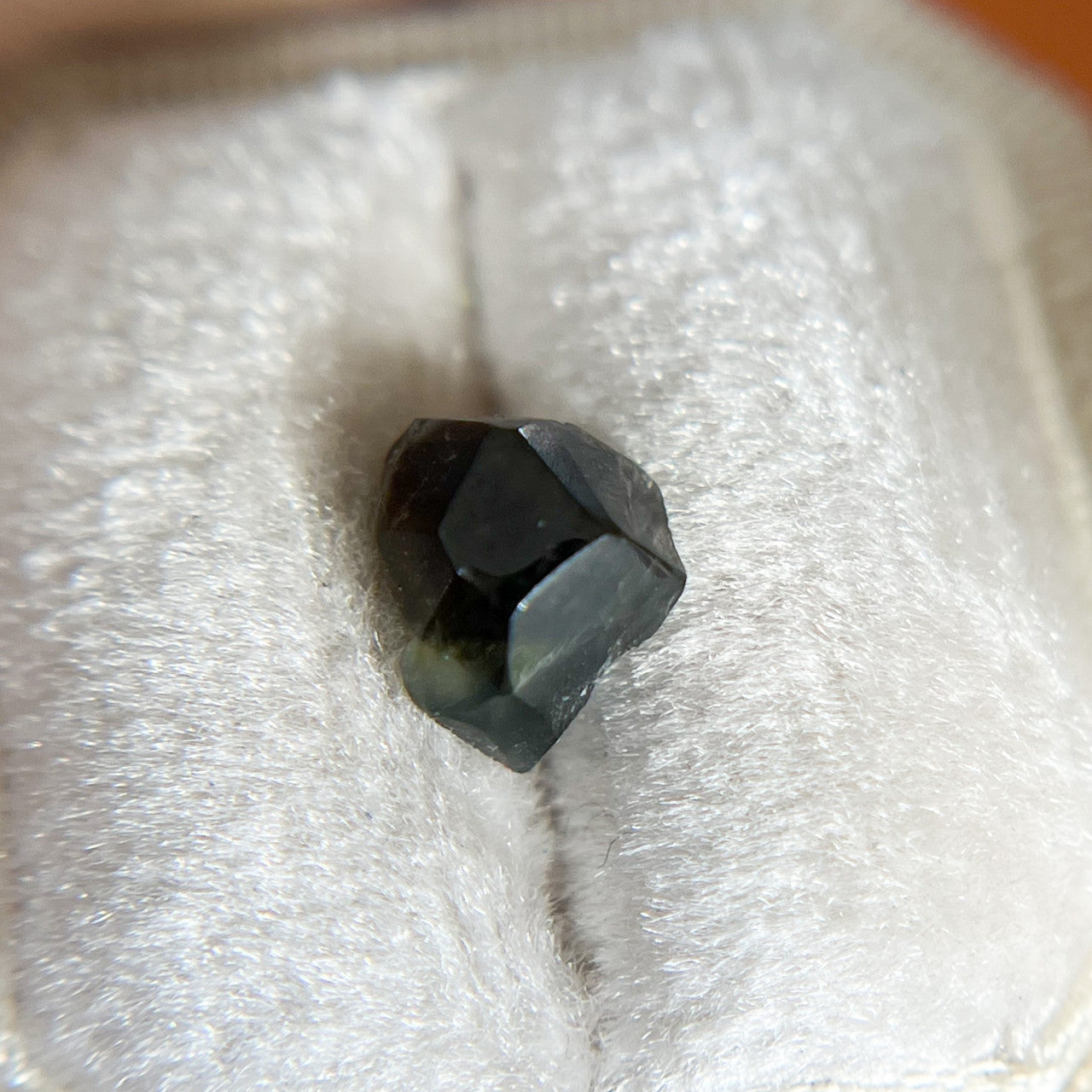 Organically Faceted Deep Teal Green Sapphire