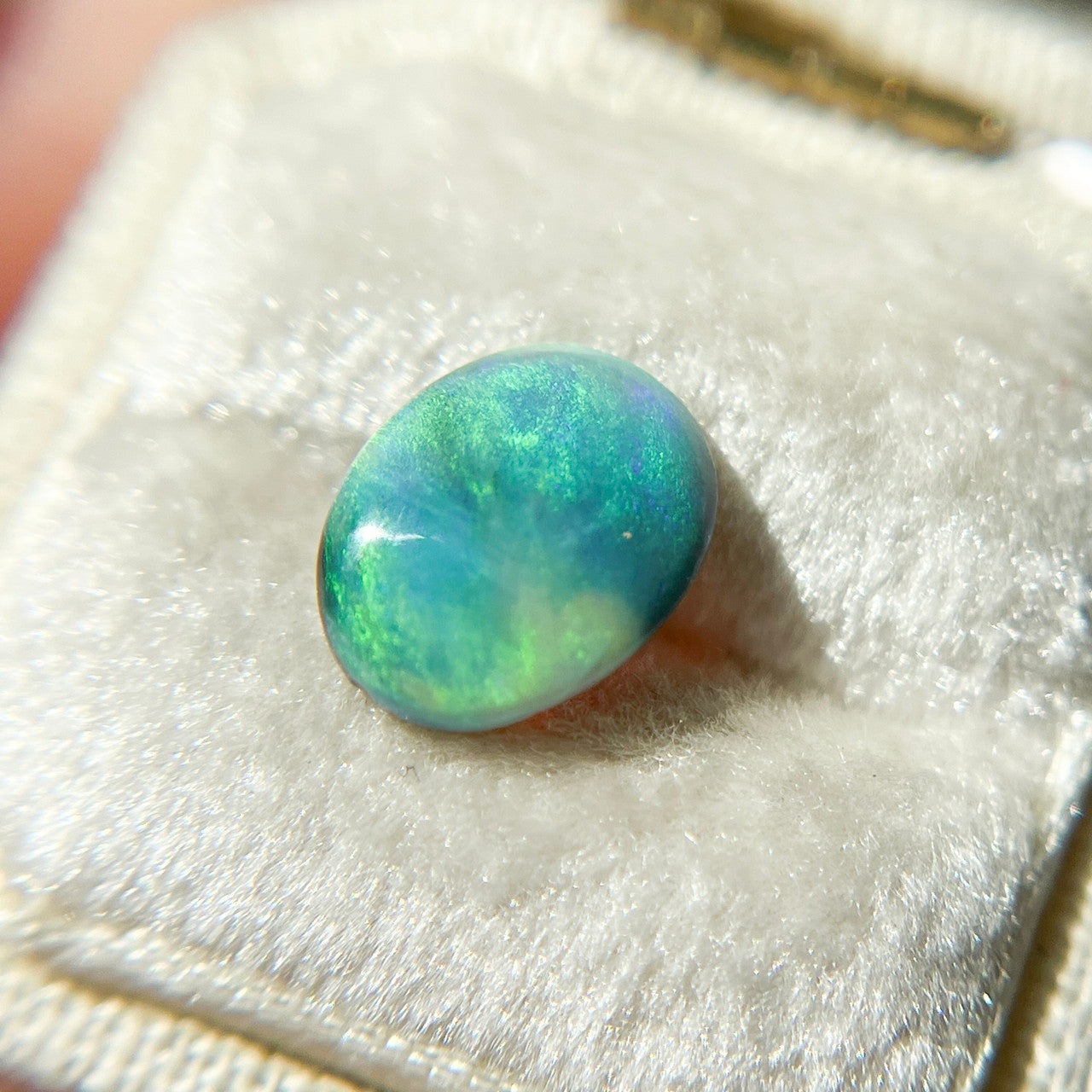 Australian Oval Dark Teal Opal