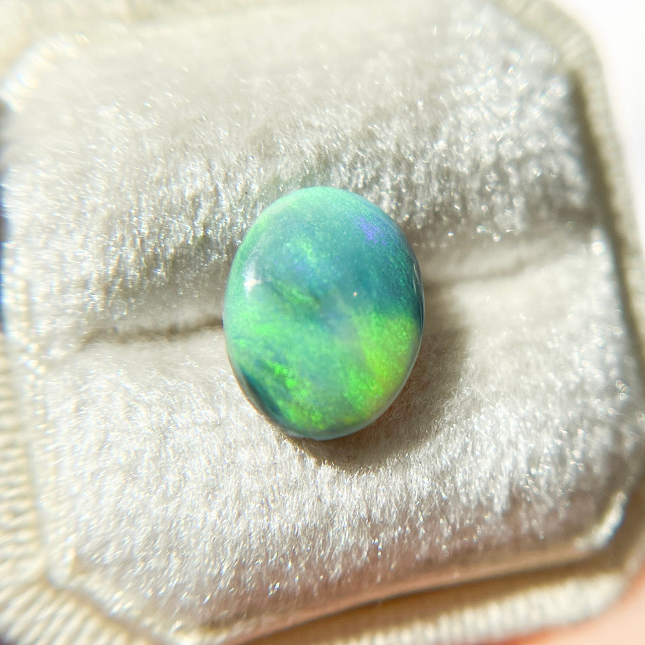Australian Oval Dark Teal Opal