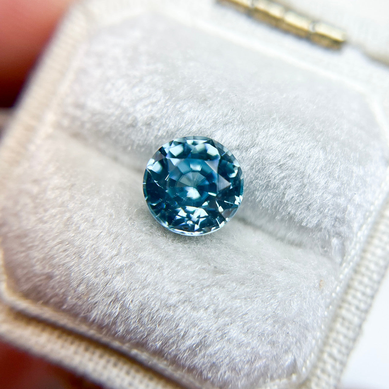 Large Round Blue Zircon
