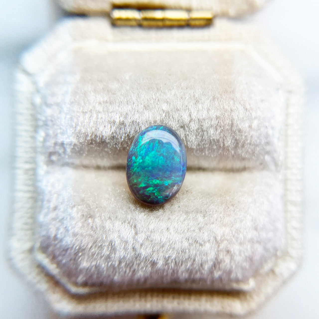 Black Australian Opal Oval Cut