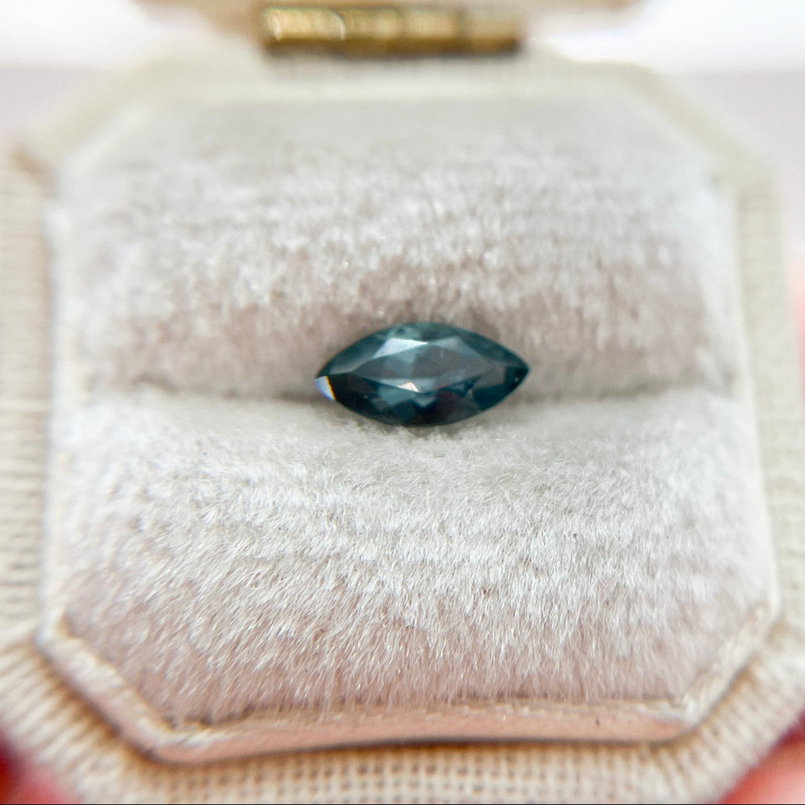 Marquise Cut Teal Montana Sapphire