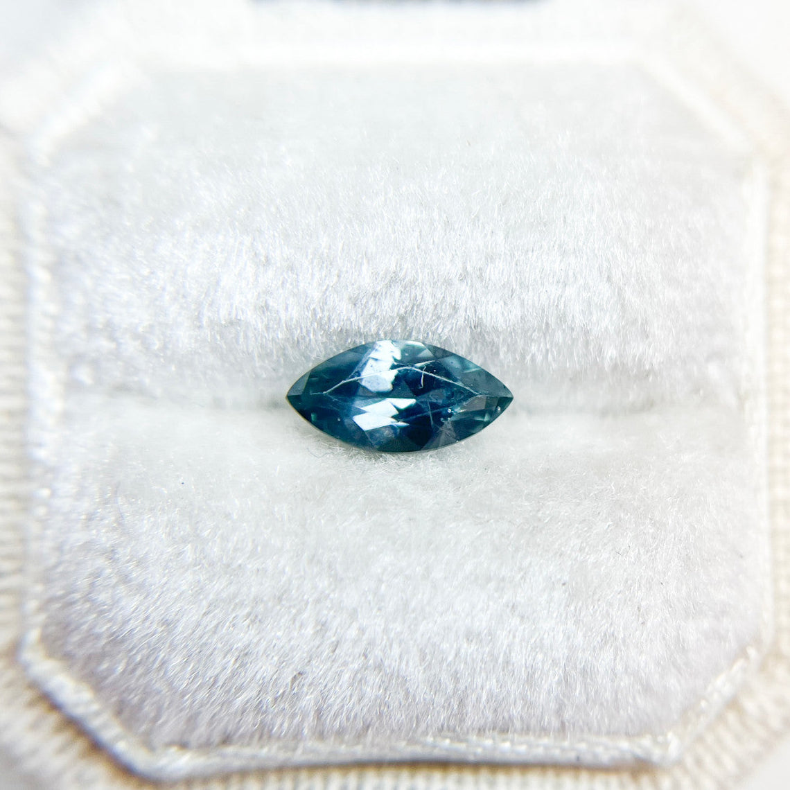 Marquise Cut Teal Montana Sapphire