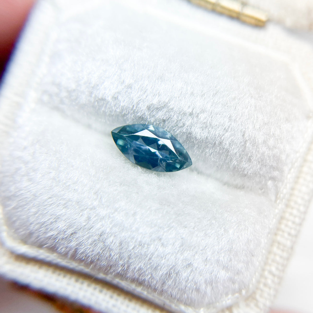 Marquise Cut Teal Montana Sapphire