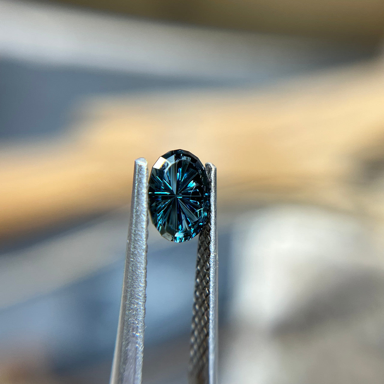 Oval Blue Australian Sapphire Starbrite™ Cut by John Dyer