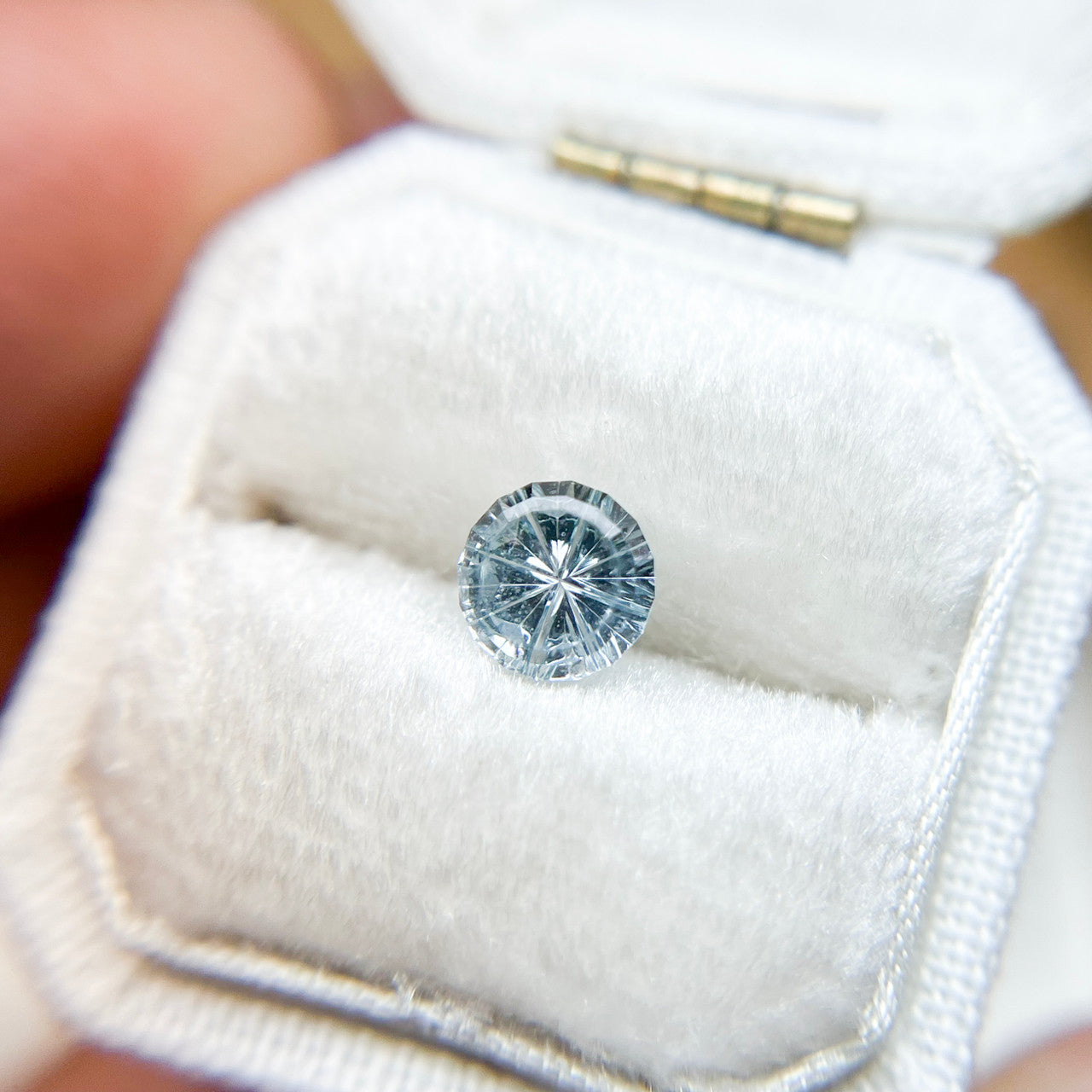 Pale Blue Montana Sapphire Starbrite™ Cut by John Dyer