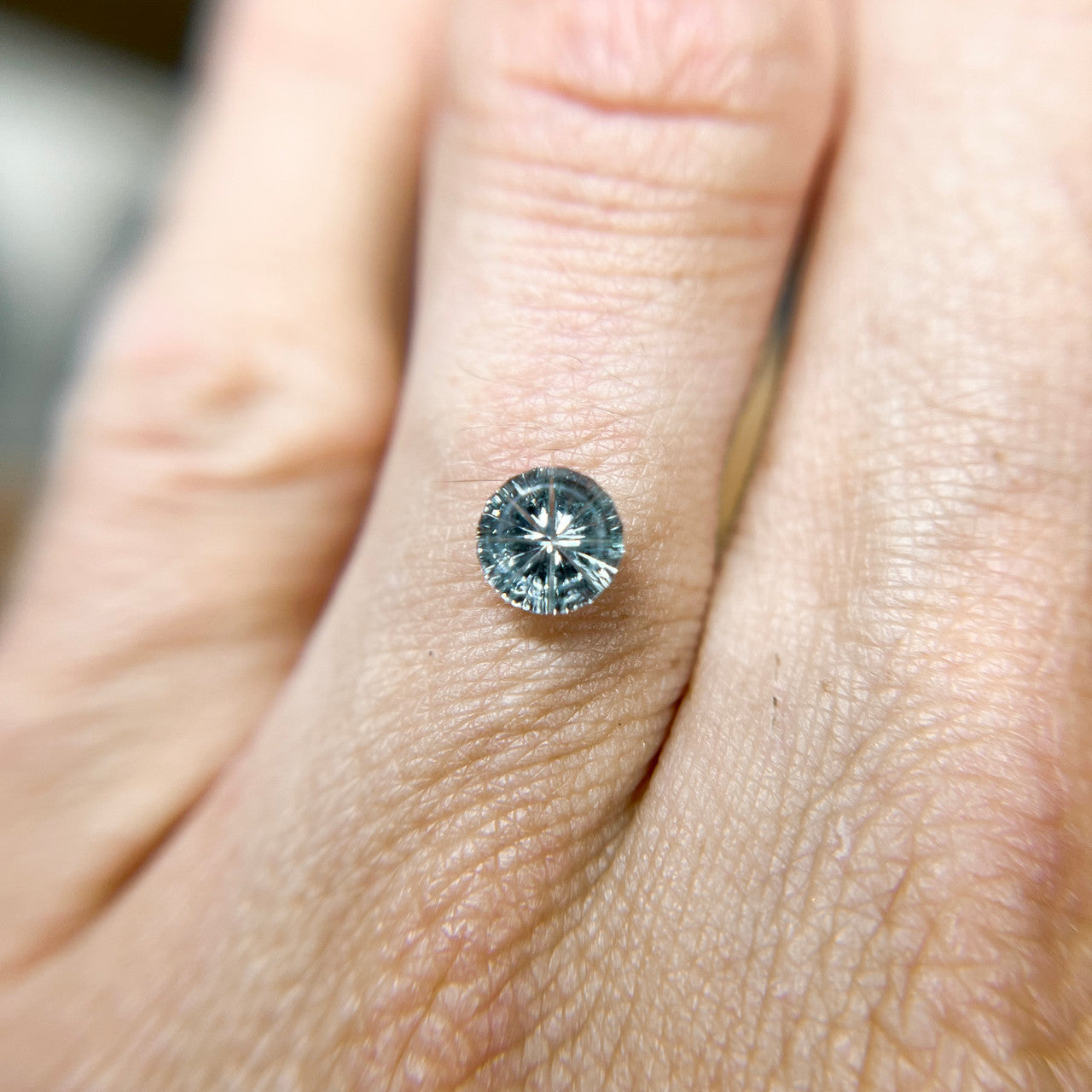 Pale Blue Montana Sapphire Starbrite™ Cut by John Dyer