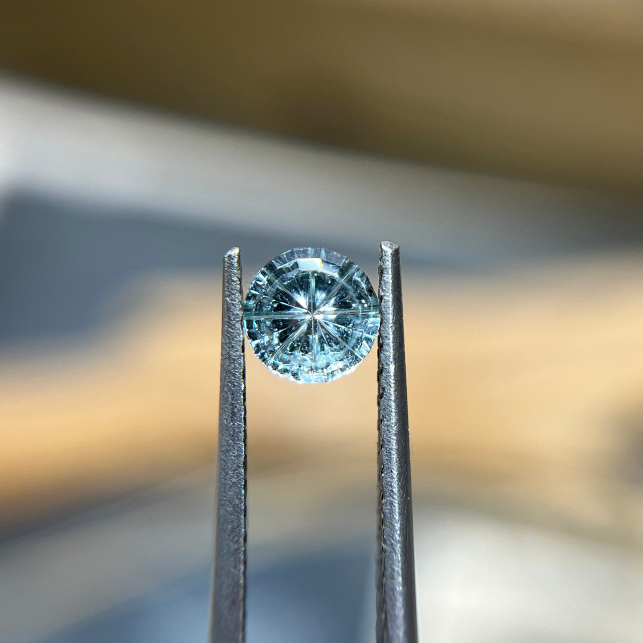 Pale Blue Montana Sapphire Starbrite™ Cut by John Dyer