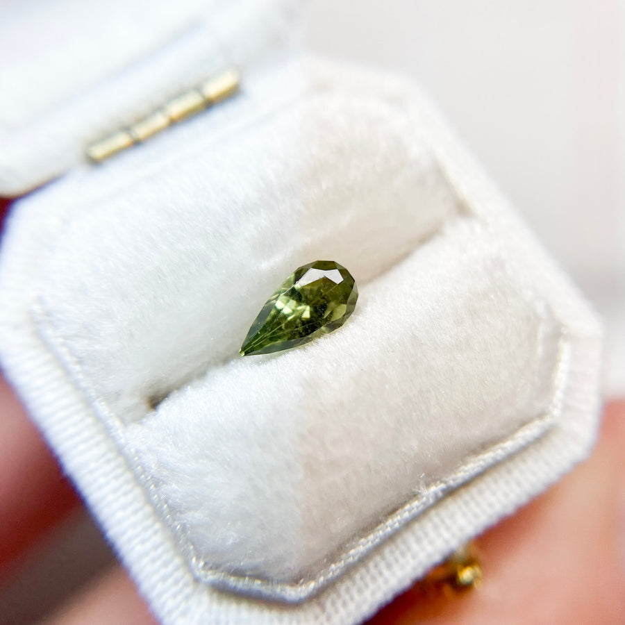 Green Yellow Australian Sapphire Regal Radiant™ Cut by John Dyer