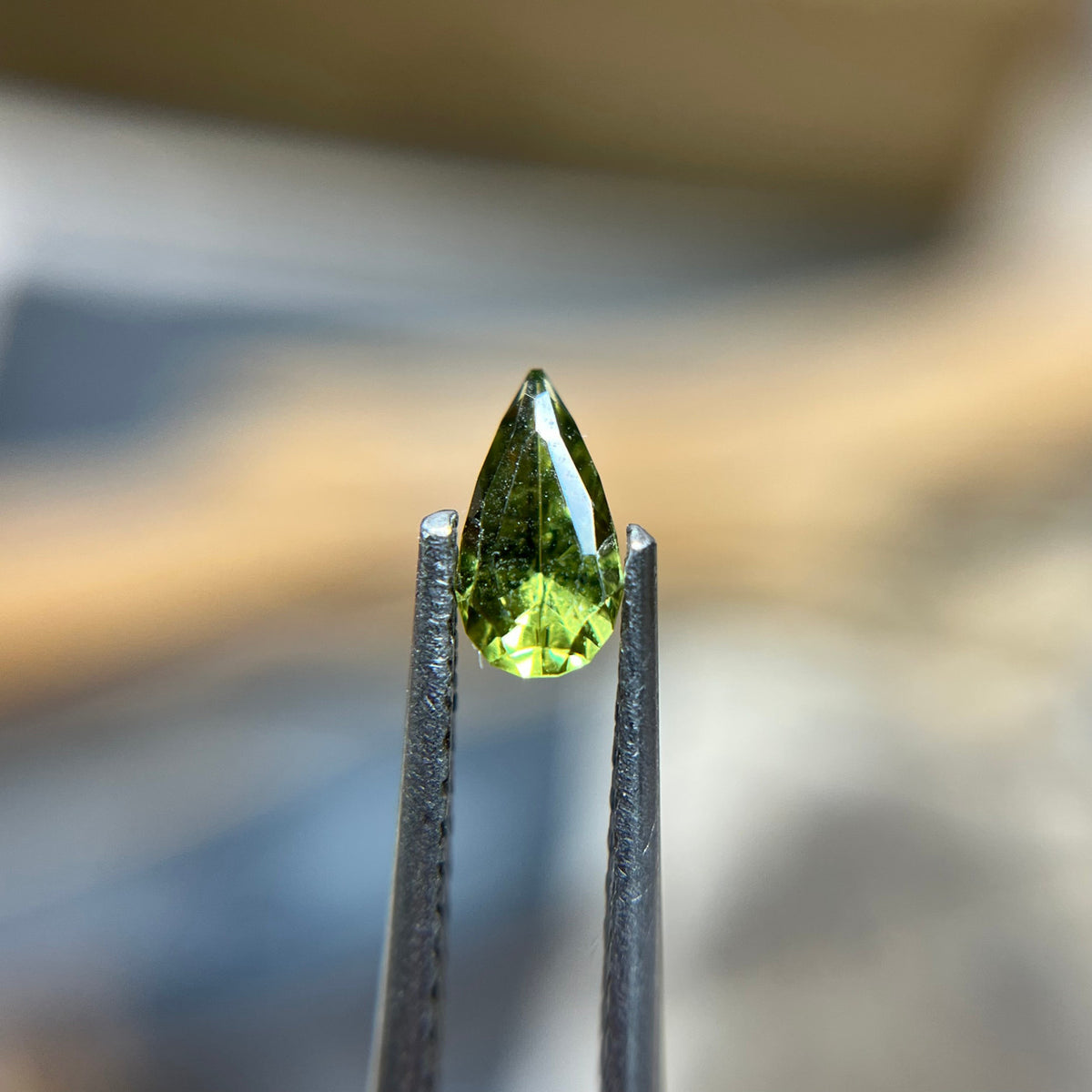 Green Yellow Australian Sapphire Regal Radiant™ Cut by John Dyer
