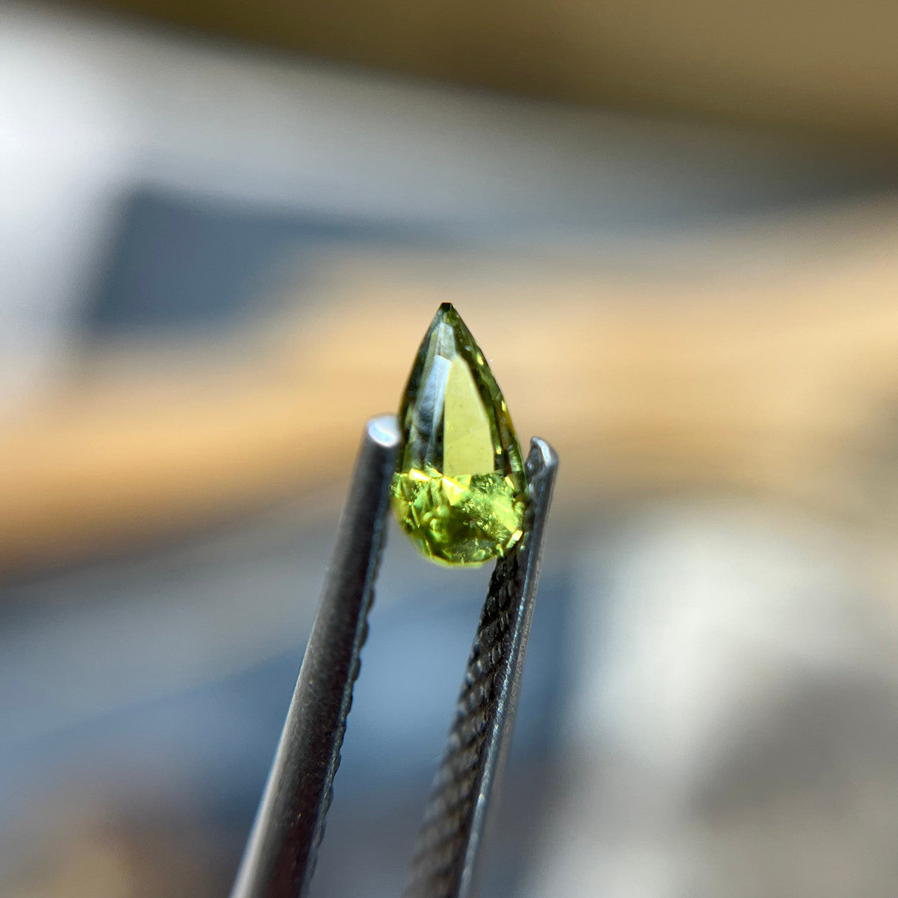 Green Yellow Australian Sapphire Regal Radiant™ Cut by John Dyer
