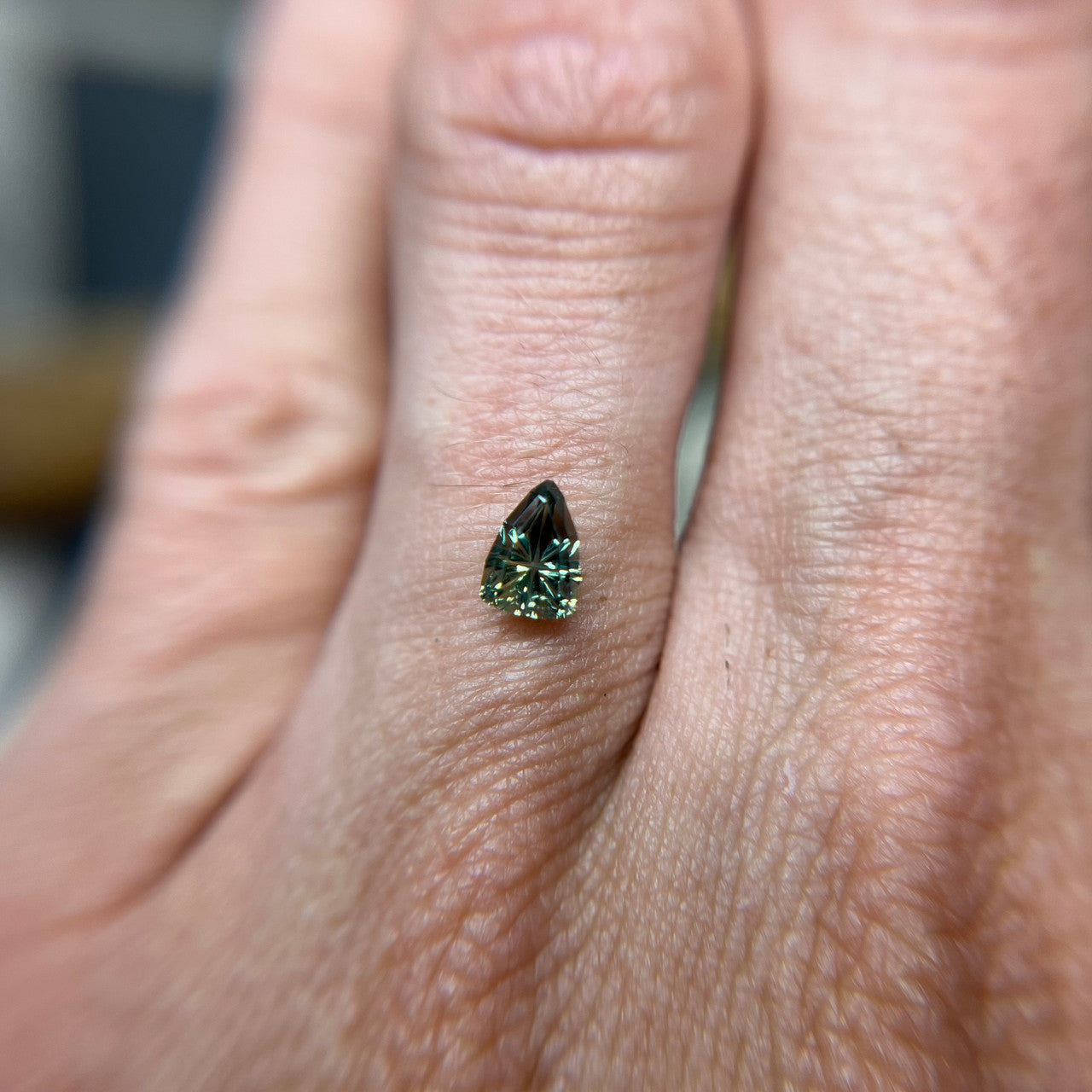 Parti Color Shield Australian Sapphire Starbrite™ Cut by John Dyer