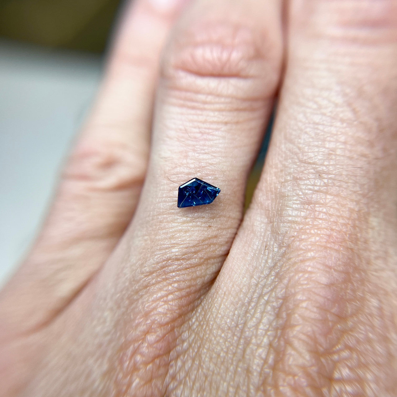 Baby Dyer Blue Australian Sapphire Freeform Dreamscape™ Cut by John Dyer