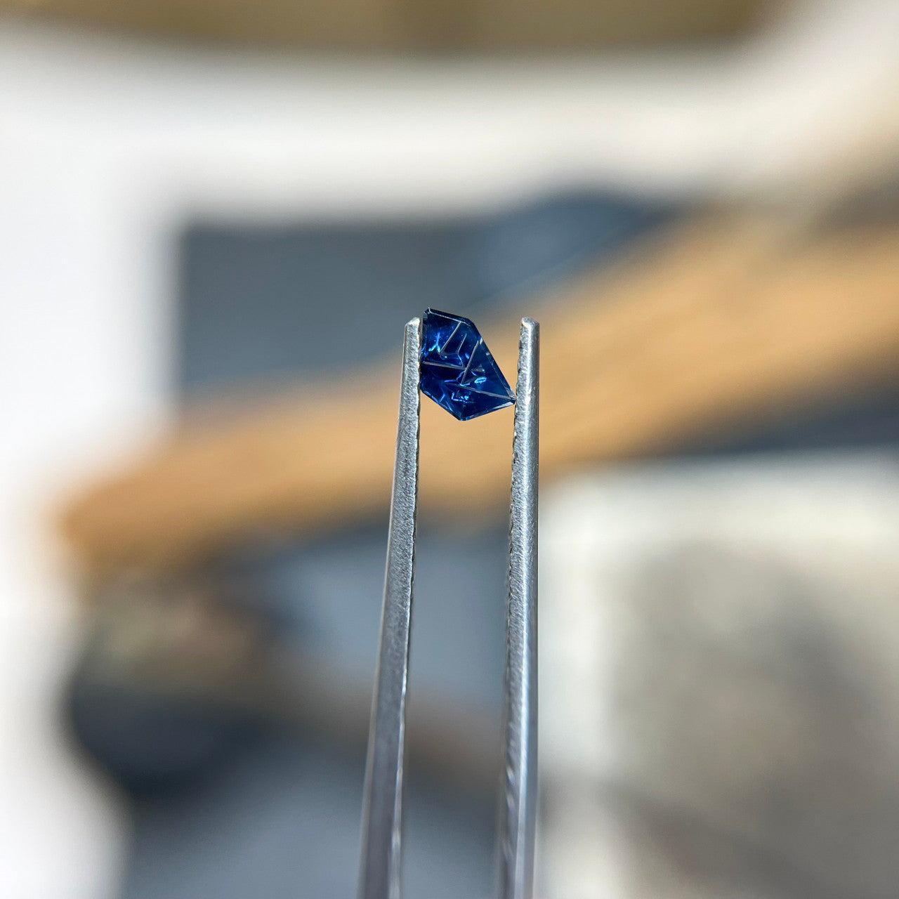 Baby Dyer Blue Australian Sapphire Freeform Dreamscape™ Cut by John Dyer