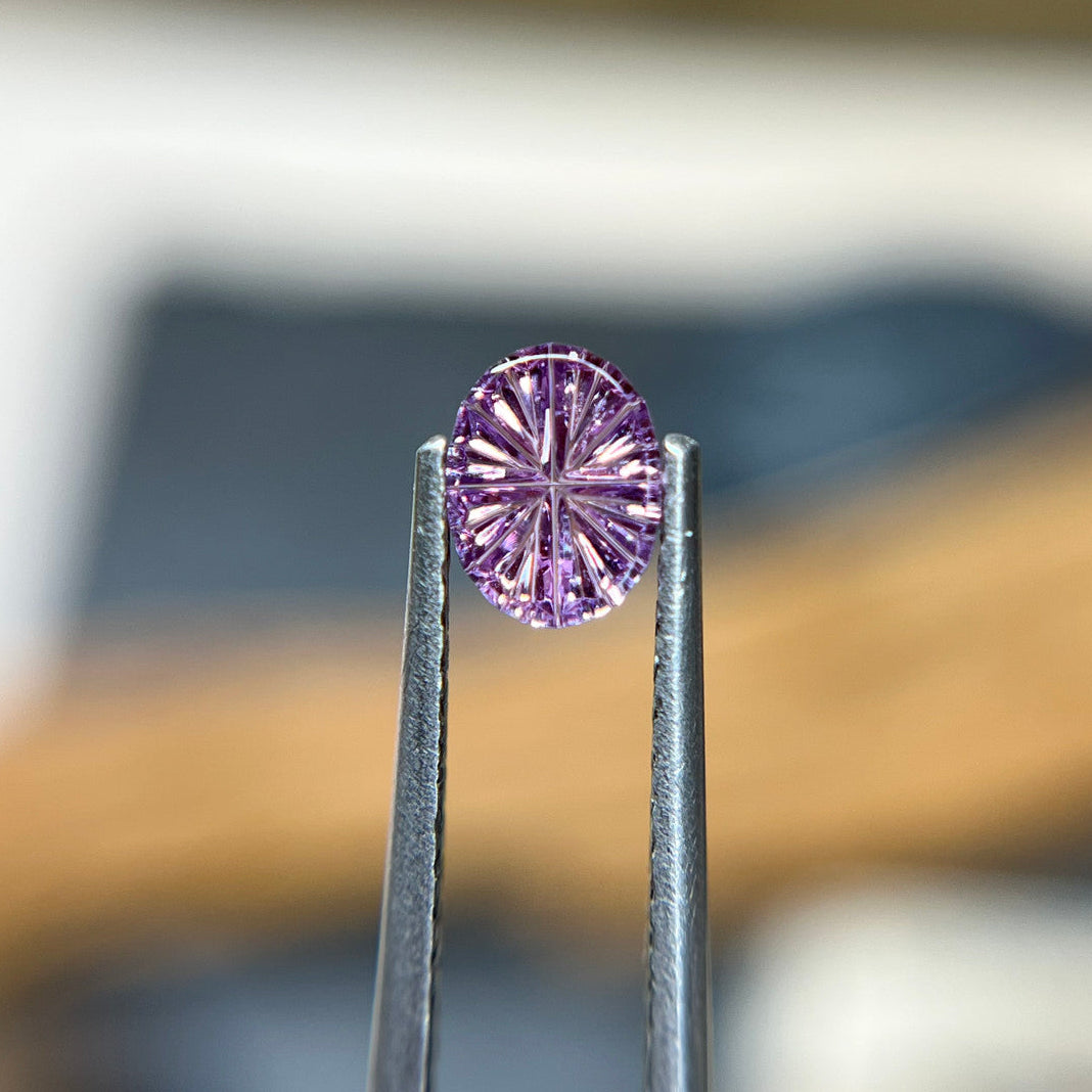 Oval Pink Sapphire Starbrite™ Cut by John Dyer