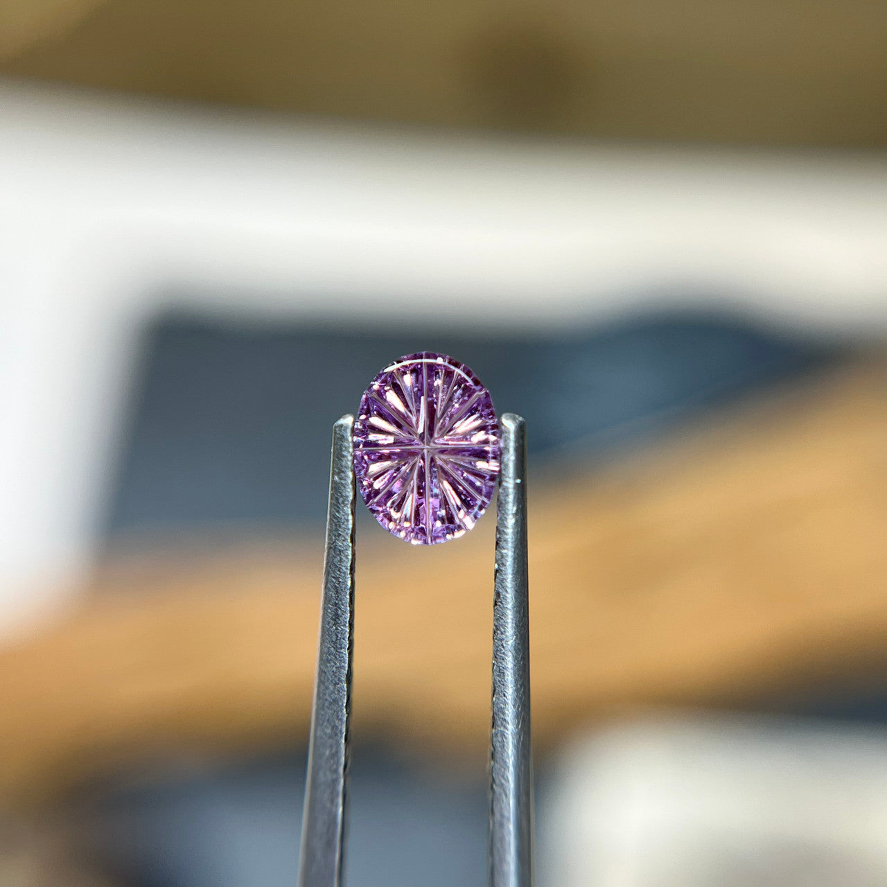 Oval Pink Sapphire Starbrite™ Cut by John Dyer