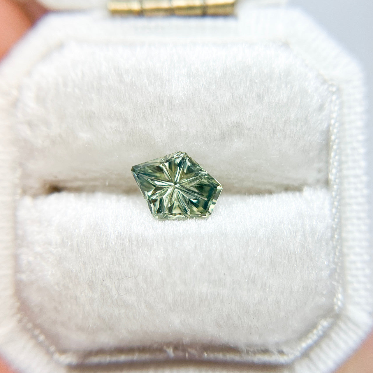 Mint Green Parti Color Australian Sapphire Starbrite™ Cut by John Dyer