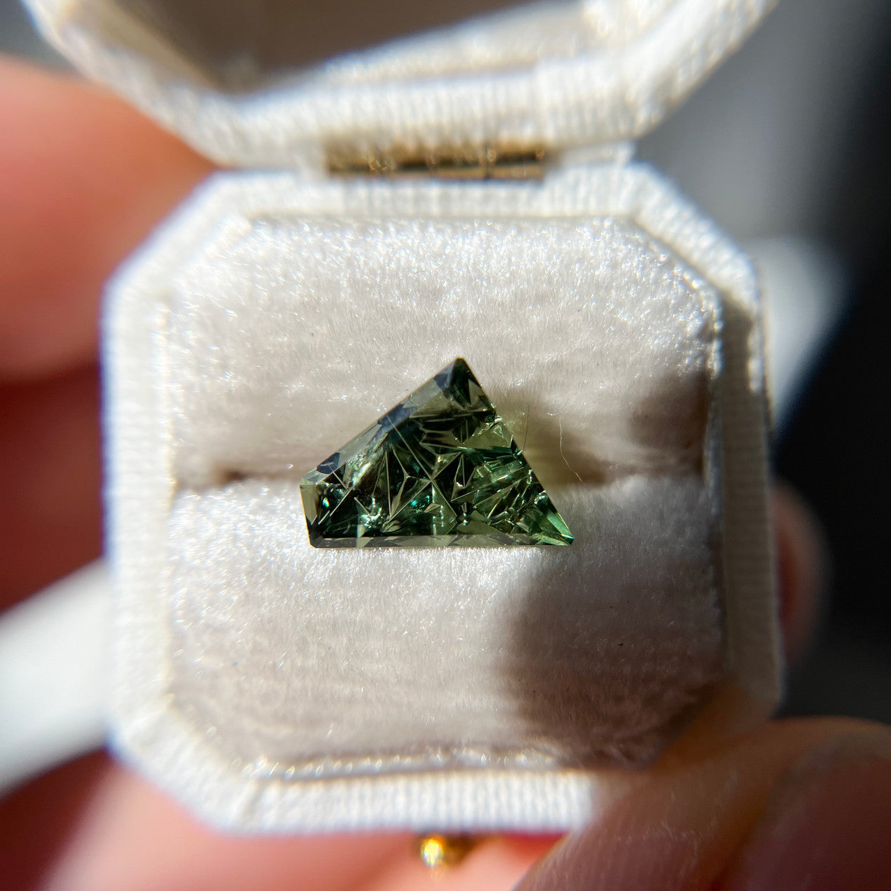 Forest Green Australian Sapphire Dreamscape™ Cut by John Dyer