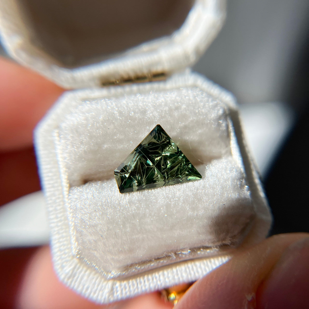 Forest Green Australian Sapphire Dreamscape™ Cut by John Dyer