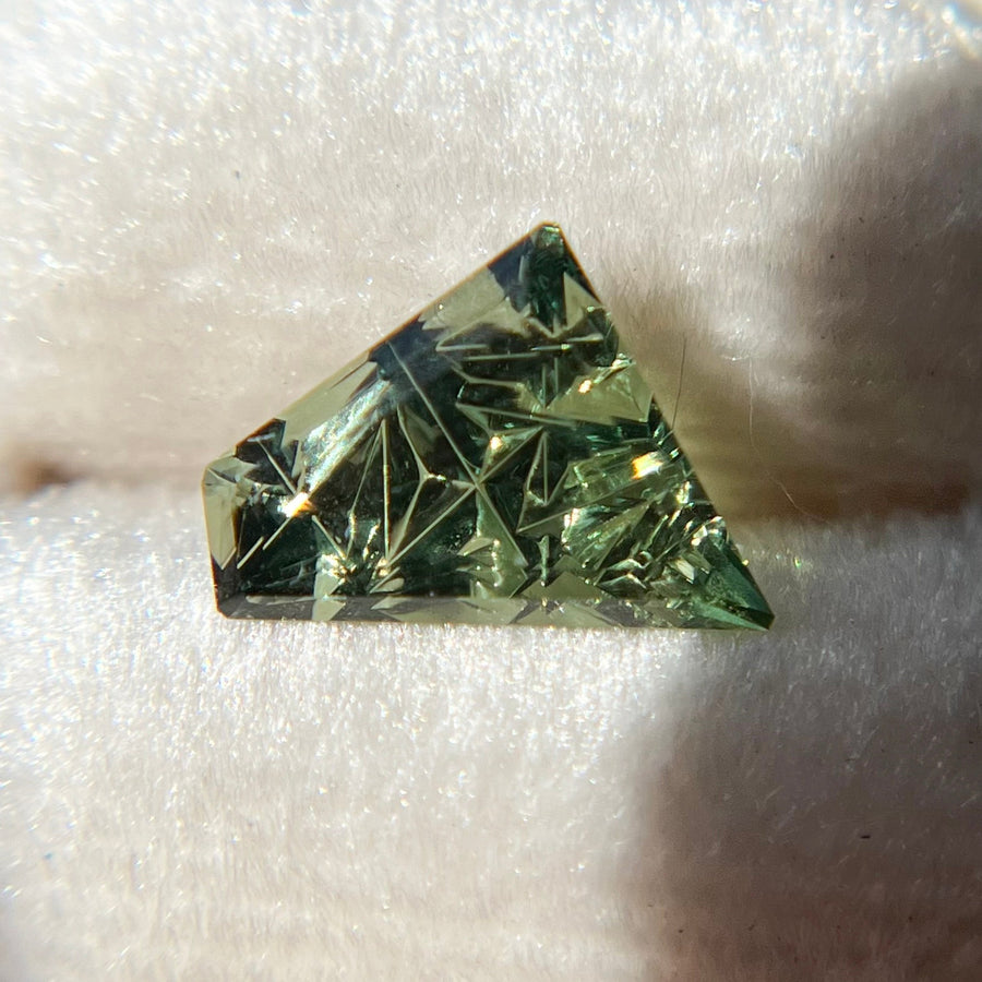 Forest Green Australian Sapphire Dreamscape™ Cut by John Dyer