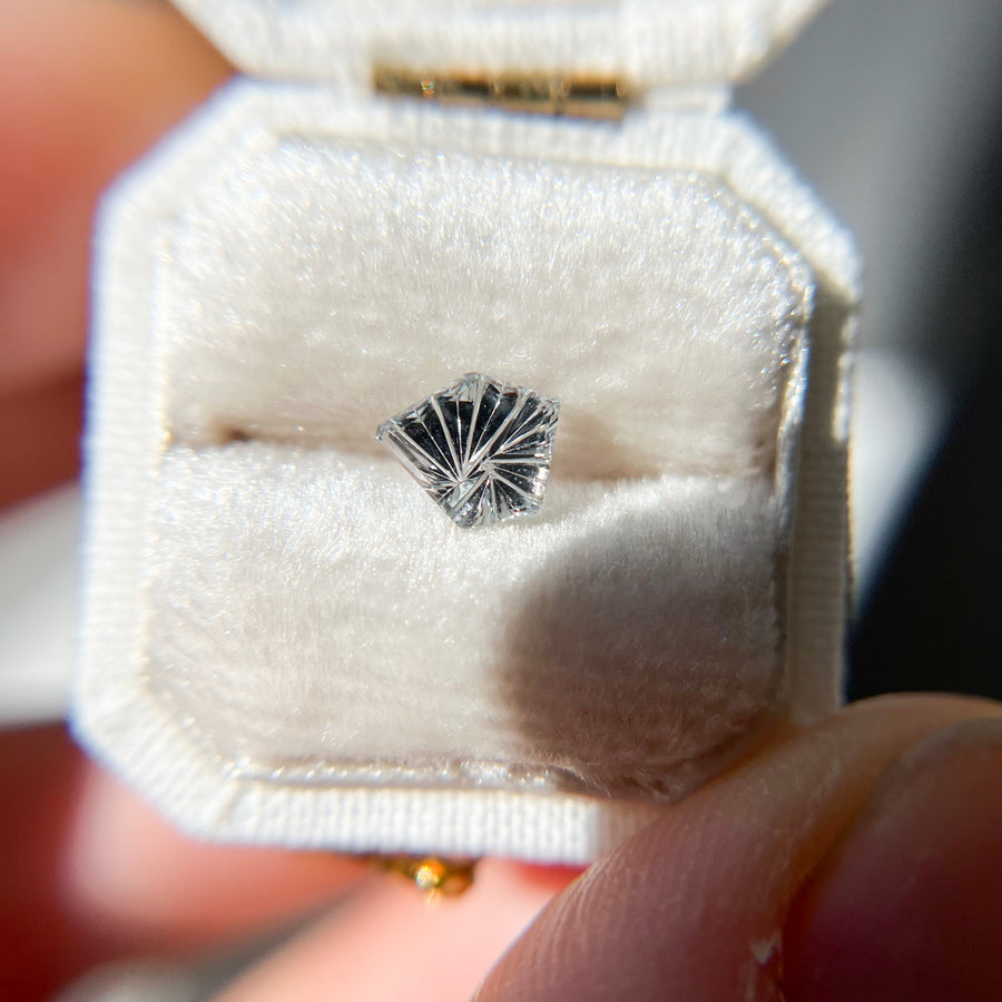 Silver Blue Montana Sapphire Dreamscape™ Cut by John Dyer