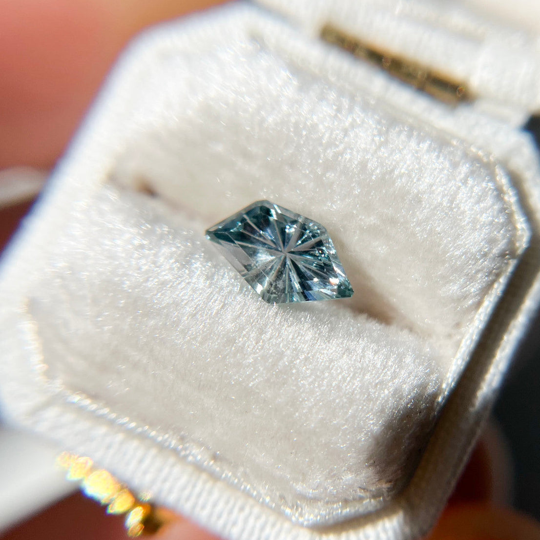 Arctic Blue Parti Color Montana Sapphire Starbrite™ Cut by John Dyer