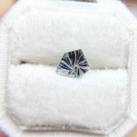 Silver Blue Montana Sapphire Dreamscape™ Cut by John Dyer